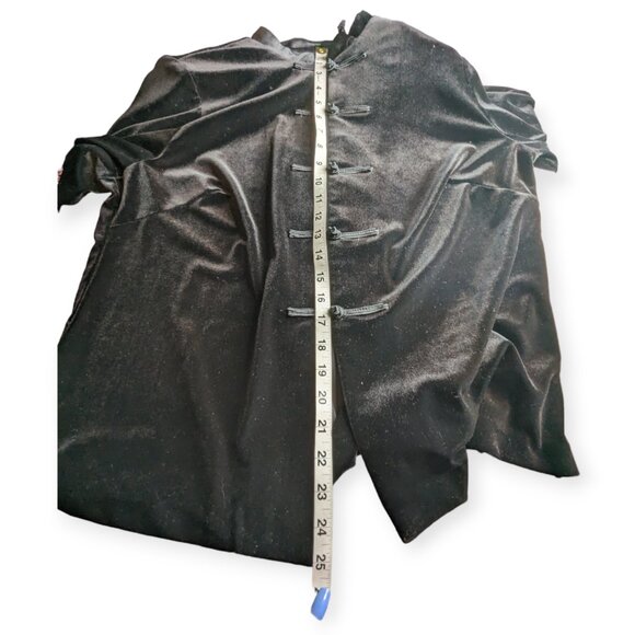 Vintage Suzannah James 2 Piece Black Velvet Outfit Size 16W - Picture 10 of 15